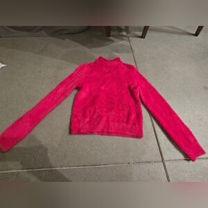 Women's Fuzzy Pink Sweater